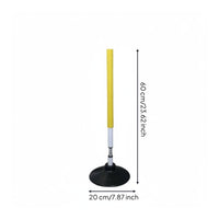 Tumbler Training Pole Foam Padded Weighted Base Agility Pole Indoor Outdoor Use Agility Training Poles for Athletes, Coaches, Basketball Court, Gym