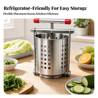 Perforated Basket Screw Press Juicer Cylindrical Vegetable Press Removable Parts Manual Juicer Compact