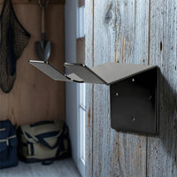 Ice Auger Storage Bracket L-Shaped Ice Auger Holder Secure for Garage, Workshop