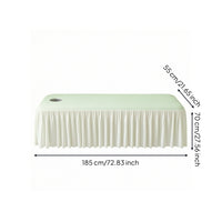 Massage Bed Cover Elastic Massage Table Sheet with Face Hole Machine Washable Treatment Table Cover for Beauty Salons