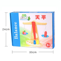 Montessori Wooden Balance Scale Educational Toy for Early Childhood Learning
