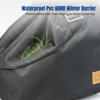 Ski Boot Bag, Breathable Mesh, Foldable, Waterproof PVC, Shoulder Strap, Snowboard Winter Storage