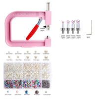 Hand Press Pearl Setting Machine Easy to Use Pearl Setting Machine Tabletop for Makers, Clothing Decoration, Home Studios