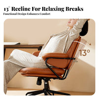 Cute Design bread pieceShaped Chair Comfortable paddinging Computer Seat Adjustable Height Office Furniture 360-Degree rotate for Remote Workers, Students, Adults, Study Room, Bedroom