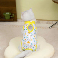 Pet Recovery Suit with Fasteners, Polyester Dog Neutering Suit and Cat Neutering Suit, Post Surgery Pet Clothing for Anti Lick Recovery
