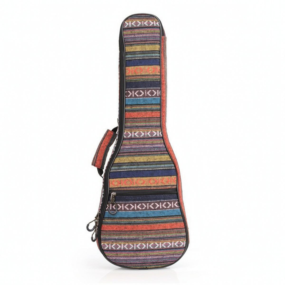 Ukulele Backpack Ethnic-Style Ukulele Bag with Pocket Woven for Students, Travel, Lessons, Rehearsals