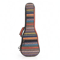 Ukulele Backpack Ethnic-Style Ukulele Bag with Pocket Woven for Students, Travel, Lessons, Rehearsals