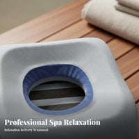 Washable Cover Spa Bed Face Pillow Ergonomic Design Face down Pillow with Hole Skin-Friendly Material for Office Workers