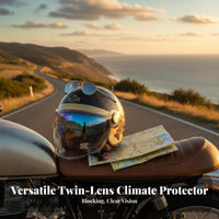 Carbon Fiber 3/4 Helmet Protection 3/4 Shell Removable and Washable Liner Shielded Headwear for Women, All Season, Commuting