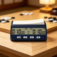 Compact Multifunction Game Clock Large Display Chess Clock with LCD Screen Lightweight Digital Chess Timer Professional for Tournament Players, Clubs