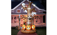Halloween Inflatable Tree with Pumpkin and Specters Lighted Halloween Inflatable Tree Waterproof Yard Decoration for Lawn