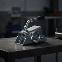 Galvanized Trailer Jack Clamp Heavy Duty Trailer Jack Bracket Manual Mounting Bracket Silver-Colored for Towing