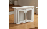1:12 Dollhouse Cabinet Transparent Window Panels Miniature Display Cabinet Rectangular Box Shape Mini Furniture