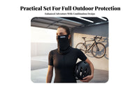 Ice Silk Face Scarf Lightweight Protection Face Cover Breathable Neck Tube with Ear Loops Quick-Dry Cooling Sun Face Cover