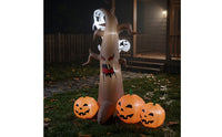Outdoor Halloween Inflatable Tree Illuminated Spooky Tree with Pumpkins Giant Halloween Inflatable Bright for Homeowners