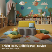 Soft and Comfortable Upholstered Block Seating Easy to Clean Waiting Area Bench personalizedizable Layout configurable Sofa Wear-Resistant for Children, Parents, Students, Kindergarten, Early Education Center, Lobby