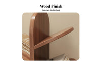 Accessible-Design Shelving Tree-Shaped Bookshelf Space-Saving Tree-Shaped Shelf Sturdy and Stable Bookcase Multifunctional for Children, Students, Book Lovers, Living Room, Bedroom, Small Areas