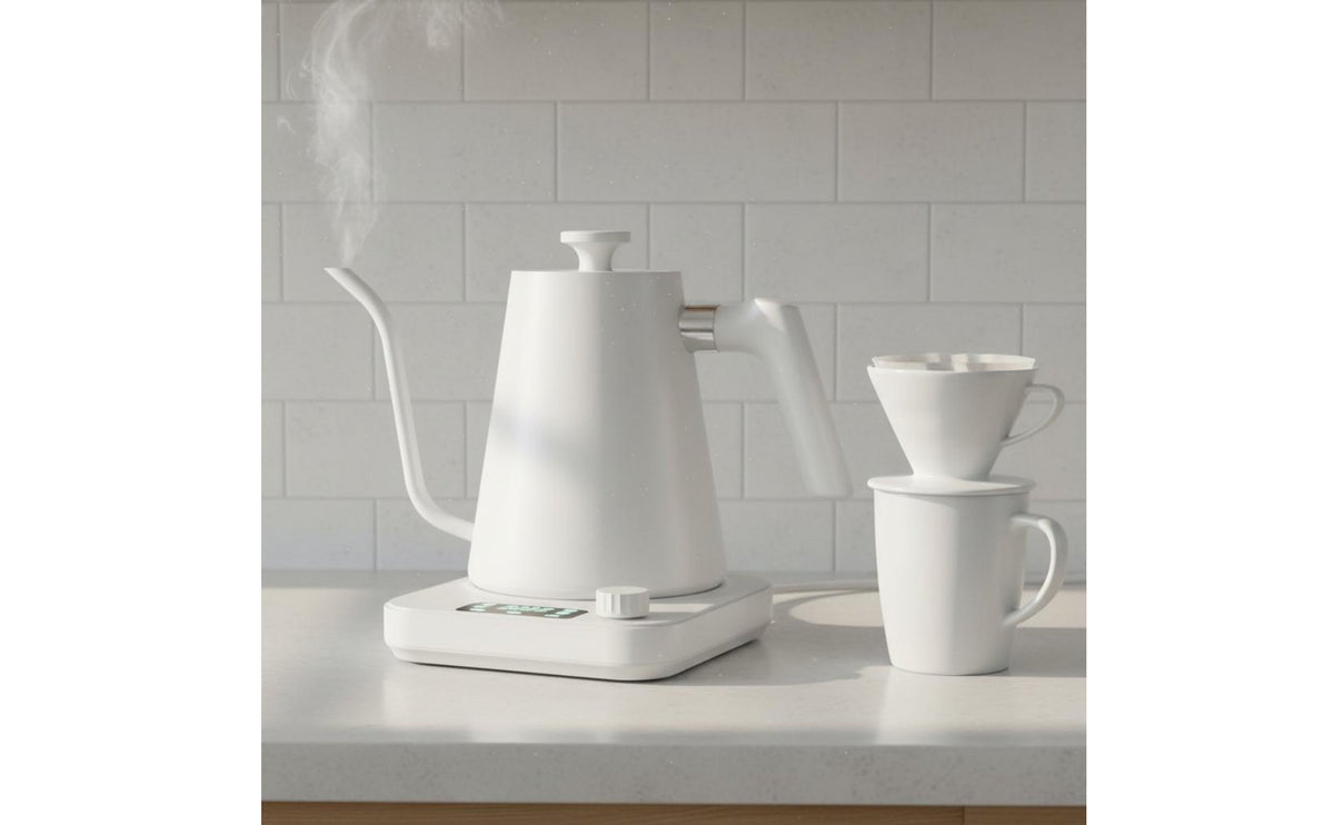 Keep Warm Electric Gooseneck Kettle Quick Heating Smart Electric Kettle Digital Display Kitchen Appliance 304 Stainless Steel for Baristas