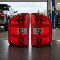Assembly Red Lens with Wiring Easy Installation Taillight for Truck Owners
