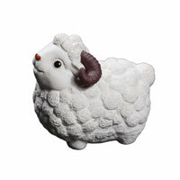 Tea Pet Decorative Sheep Figurine Ceramic Sheep Figurine