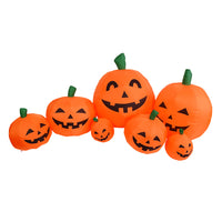 Cross-Border Exclusive Halloween Pumpkin Air Model 2.3m 7 Pumpkins and Ghosts Halloween Decoration Ghost Festival Inflatable Air Model UK Standard