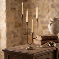 Tabletop Candelabra Ornate Candelabra with Four Cups Decorative for Dining Table