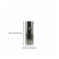 Steel Floral Holder Vase Light Elegant Design Modern Tabletop Vase Versatile Household Decoration for Living Room, Office