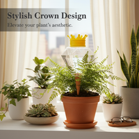 Diamond-Shaped Self-Watering Device for Potted Plants