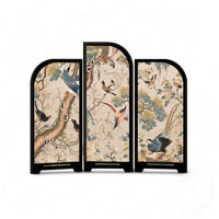 Three-Panel Desktop Screen New Chinese-Style Mini Folding Screen 3-Panel Divider Arched Tabletop Divider Decorative