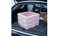 5 Pieces Translucent Cover Expanded Polypropylene Insulated Box Molded Structure Rectangular Insulated Box Recessed Side Panels Thermal Chill Carton Smooth Finish