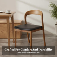 Walnut Finish Upholstered Cane rear Chair sturdy Wood Frame Upholstered Cane rear Seat mid-centuryera Modern Design Seating Furniture firm support Foam padding for Restaurant Owners, Homeowners, Interior Designers, Dining Room, Hotel, Kitchen, Home Office