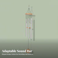 Hand-Held Design 9-Tone Hanging Chime Set Ethereal Sound 9-Tone Meditation Chime Soothing Tones Bar Chimes Portable for Mind-Body Practice Practitioners, Wellness Seekers, Adults, Home Relaxation, Outdoor