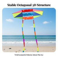 3D Detector Kite Sturdy Construction Long Tail Detector Kite Tear-Resistant-Stop