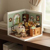 Collectible DIY Miniature Shop Kit Realistic Details Blind Box Miniature Scene Glue-without Assembly for Collectors, Hobbyists