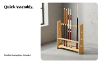 Multi-Purpose Billiard Cue Floor Stand Multifunctional Floor Stand Billiard Holder Space Saving for Home, Garage