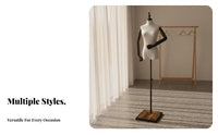 Female Mannequin Torso Stand Stable Base Mannequin Torso Effortless Assembly Clothing Display Body Form for Boutique Owners, Tailors