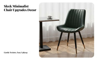 Easy to Clean Modern Metal Leg Chair High Load Capacity Armless Side Chair Light Luxury Design Indoor Seating Floor-Friendly for Restaurant Owners, Hotel Managers, Interior Decorators, Cafe, Reception Area, Waiting Room, Office