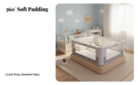 Breathable Mesh Baby Bed Zero Space Design Baby Bed Guard Extra Stable Materials for Babies, Toddlers, Parents, Co-Sleeping, Nursery, Bedroom, Sleep Time