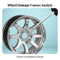 Alloy Wheel Scratch Repair Kit Easy Application Wheel Scratch Repair Kit Fast-Quick-Setting Formula Car Rim Paint Pen for Drivers, Garage, Home