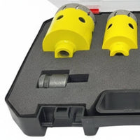 6 Pieces Diamond Hole Saw Kit with Storage Case M10 Diamond Drill Bit Set Hole Saw Kit with Storage Case Compact Tool Portable