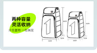 COSONE双板单板滑雪包双肩背包鞋包经典黑皮革多功能大容量防水包