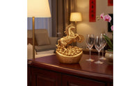 Rearing Horse Figurine Compact Size Medallion Horse Statue Feng Shui Home Decor Item for Cabinet