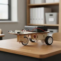 STEM Education Wooden Smart Car Kit Hands-on Ability Robotics Project Creative Thinking for Students