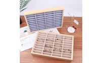 Cloth-Lined-Lined Bracelet Display Tray Rectangular Jewelry Display Tray Compartments Storage Organizer Safeguarding