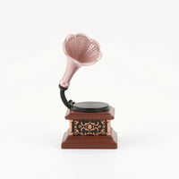 1:12 Scale Miniature Gramophone with Sound Amplifier Decorative Miniature Gramophone Nostalgic Phonograph Model Antique for Hobbyists