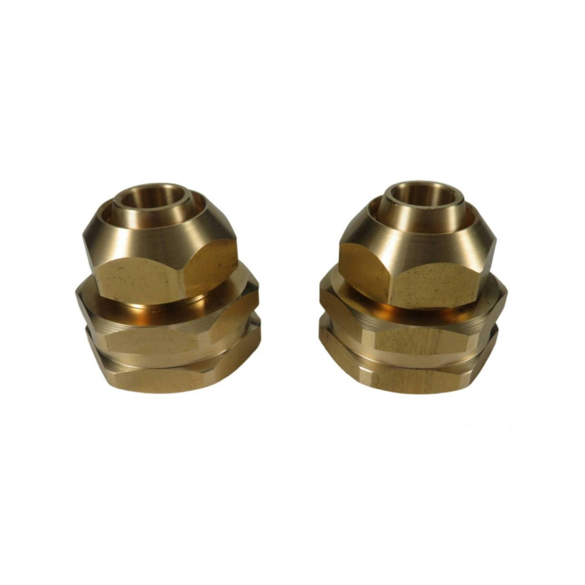 2 Pieces Watertight Micro-Irrigation Irrigation Hose Connector Threaded Micro-Irrigation Irrigation Adapter Corrosion-Resistant Brass Hose Fitting with Washer Easy to Install for Gardeners
