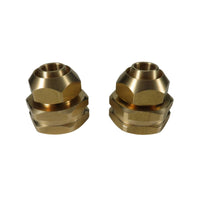 2 Pieces Watertight Micro-Irrigation Irrigation Hose Connector Threaded Micro-Irrigation Irrigation Adapter Corrosion-Resistant Brass Hose Fitting with Washer Easy to Install for Gardeners