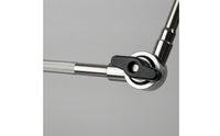 Chrome-Plated Cymbal Arm with Clamp Heavy Duty Drum Extension Arm Non-Slip Cymbal Mounting Bracket Space-Saving for Home Practice