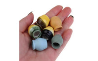 6 Pieces Miniature Ceramic Vase Semi-Glazed Mini Vase Models Realistic Vessel for Collectors, Crafters
