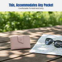 Vintage Card Holder, Slim Multi-Compartment, Anti-Demagnetization, Large Capacity, Women, Bank & Transit Cards